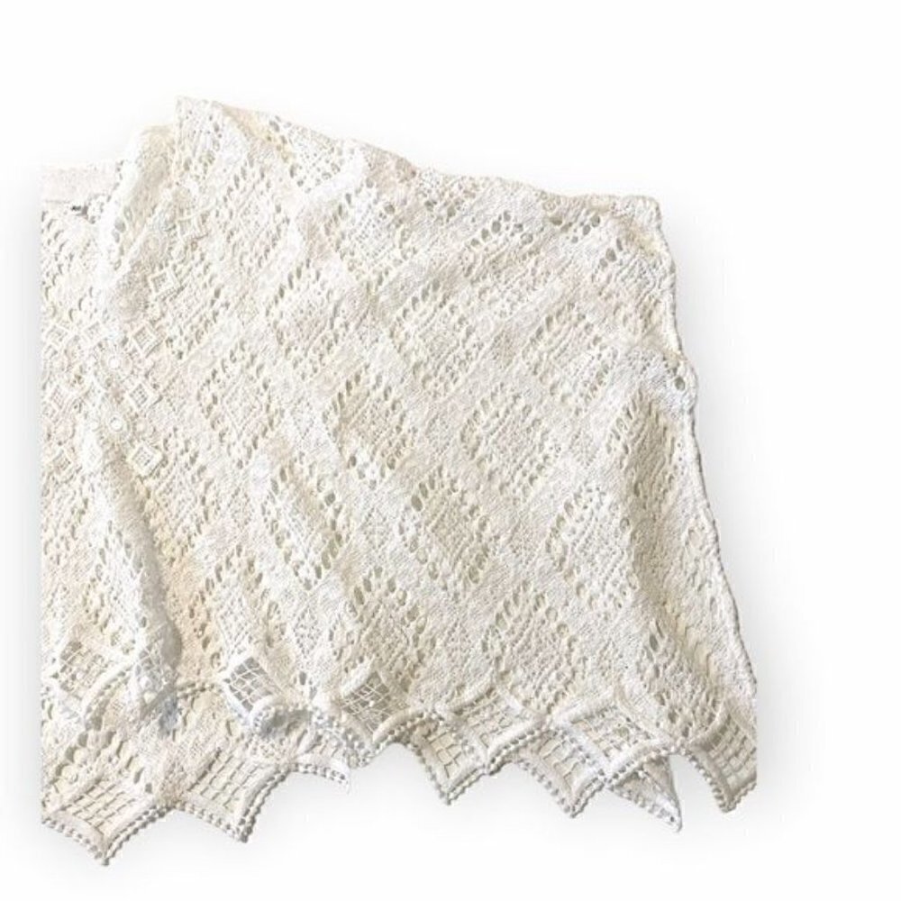 Temptation Positano White Crochet Corona Kaftan top, New without tag, Size xS - Picture 5 of 12